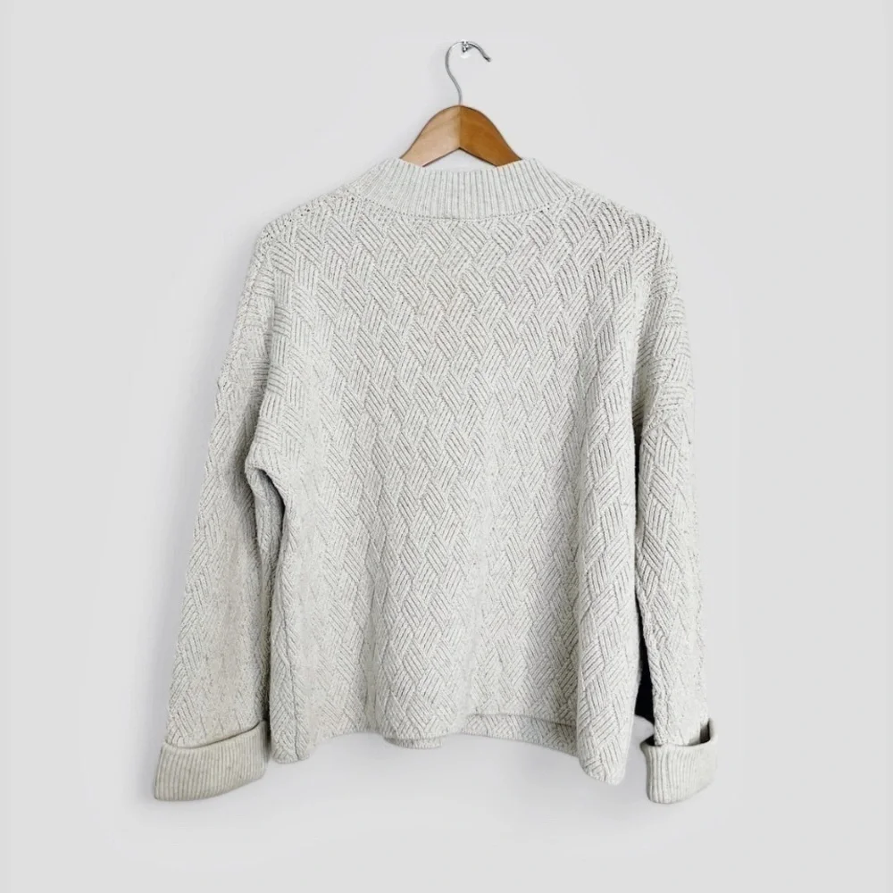Elk Biden Retro Merino Wool Blend & Organic Cotton Comfy Cozy Oversized Sweater